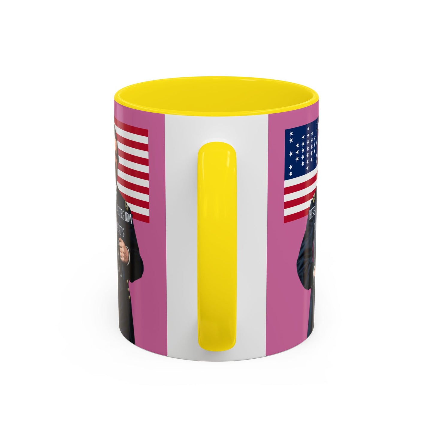 "Traitors and Patriots" Ulysses Grant Pink Accent Mug by theGreenDragonTavern.shop