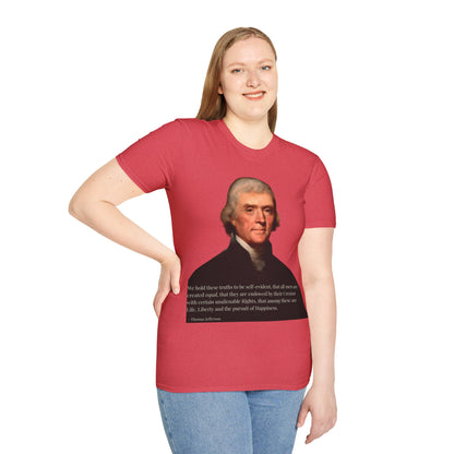We hold these truths to be self-evident Light colors Unisex T-Shirt by theGreenDragonTavern.shop