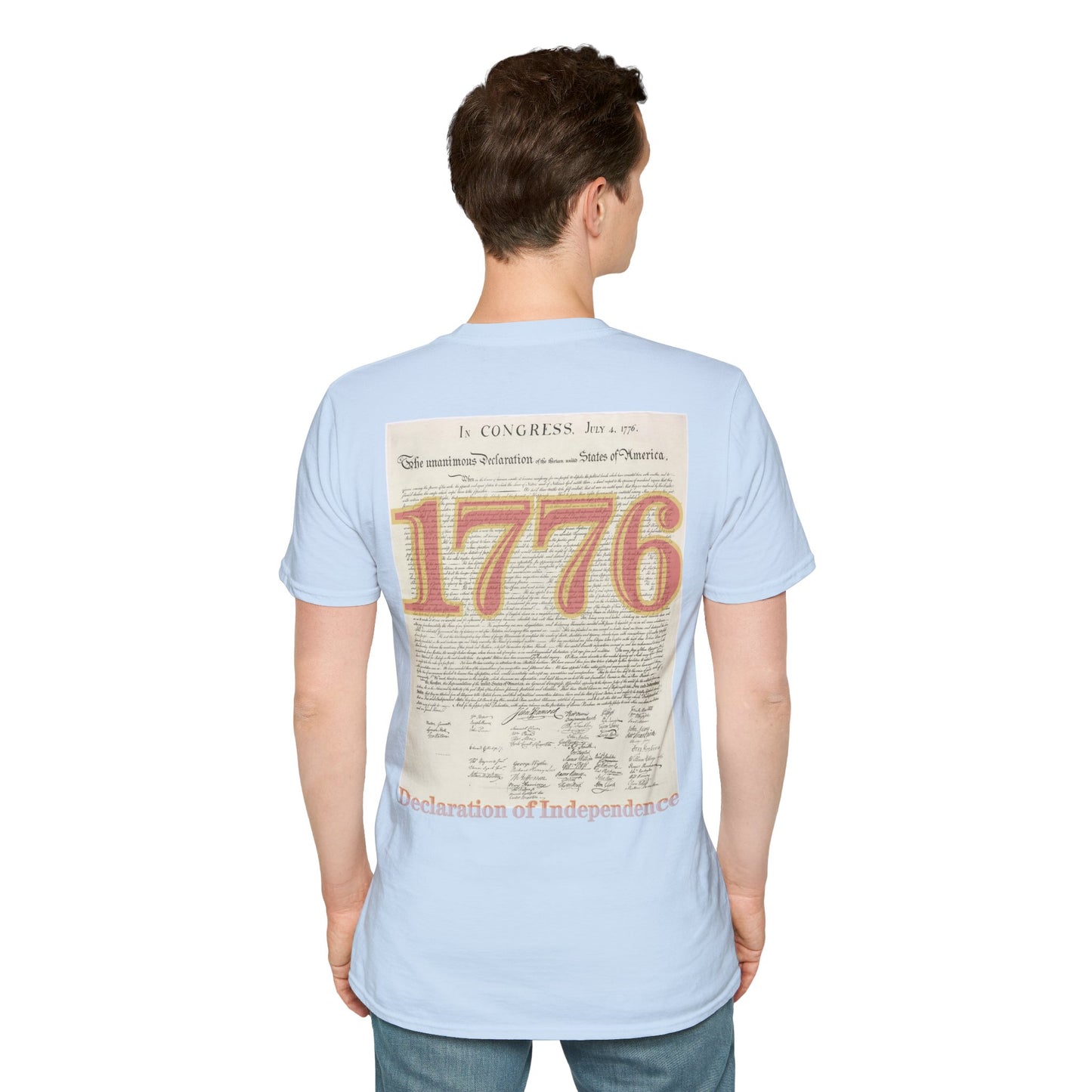 Declaration of Independence Light colors Unisex T-Shirt by theGreenDragonTavern.shop