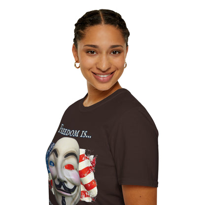 Ronald Reagan Freedom Vendetta Dark colors Unisex T-Shirt by theGreenDragonTavern.shop