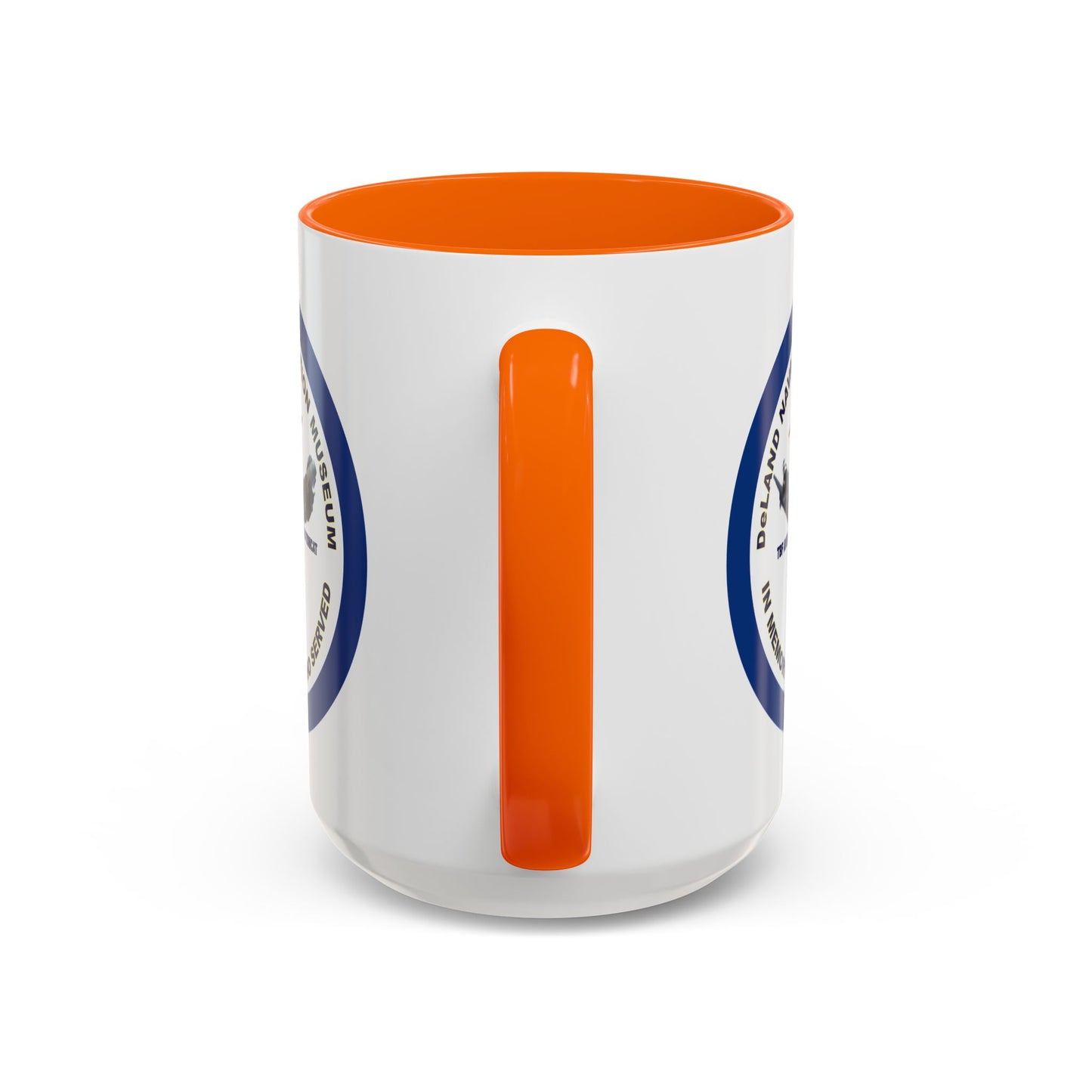 DNASM Student Art Navy Frame White Accent Mug by theGreenDragonTavern.shop
