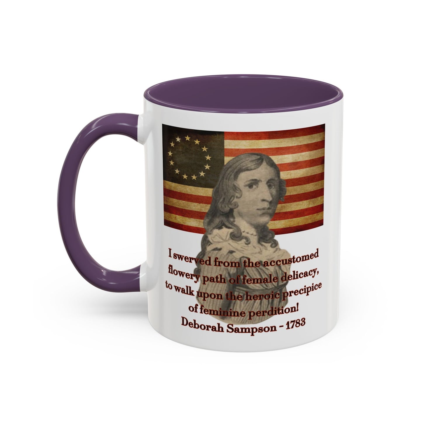 Deborah Sampson, America's Mulan White Accent Mug by theGreenDragonTavern.shop