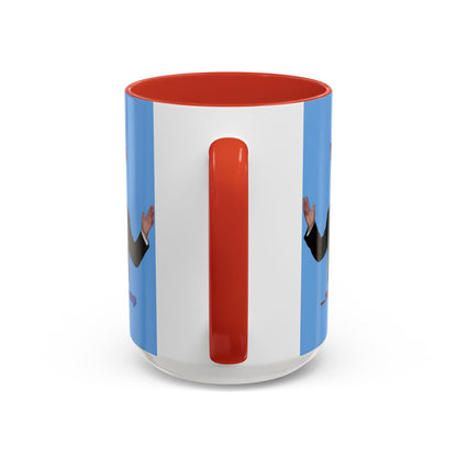 Trump...will be Trump Light Blue Accent Mug by theGreenDragonTavern.shop