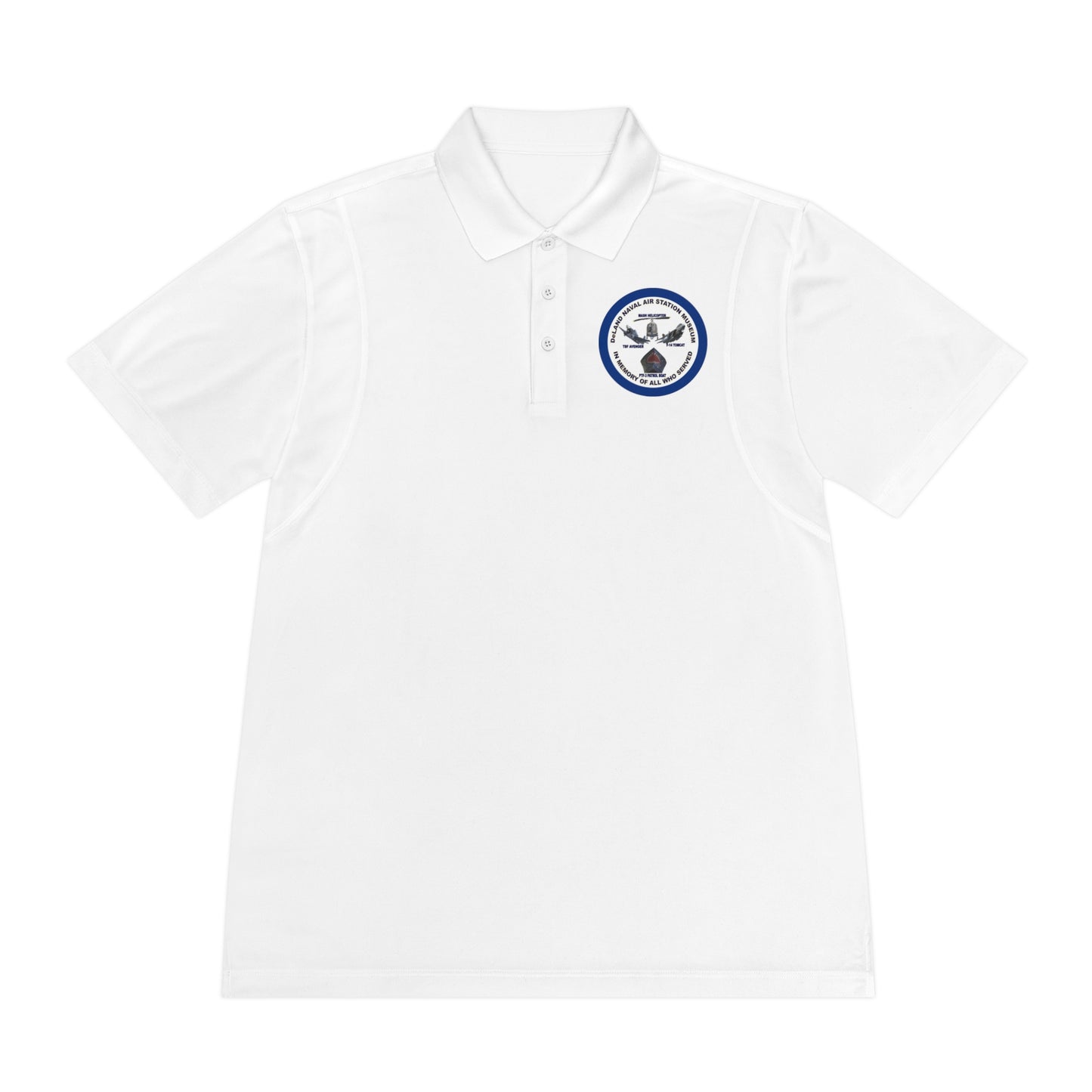DNASM Student Art Navy Frame, 2-Sided Sport Polo Shirt by theGreenDragonTavern.shop
