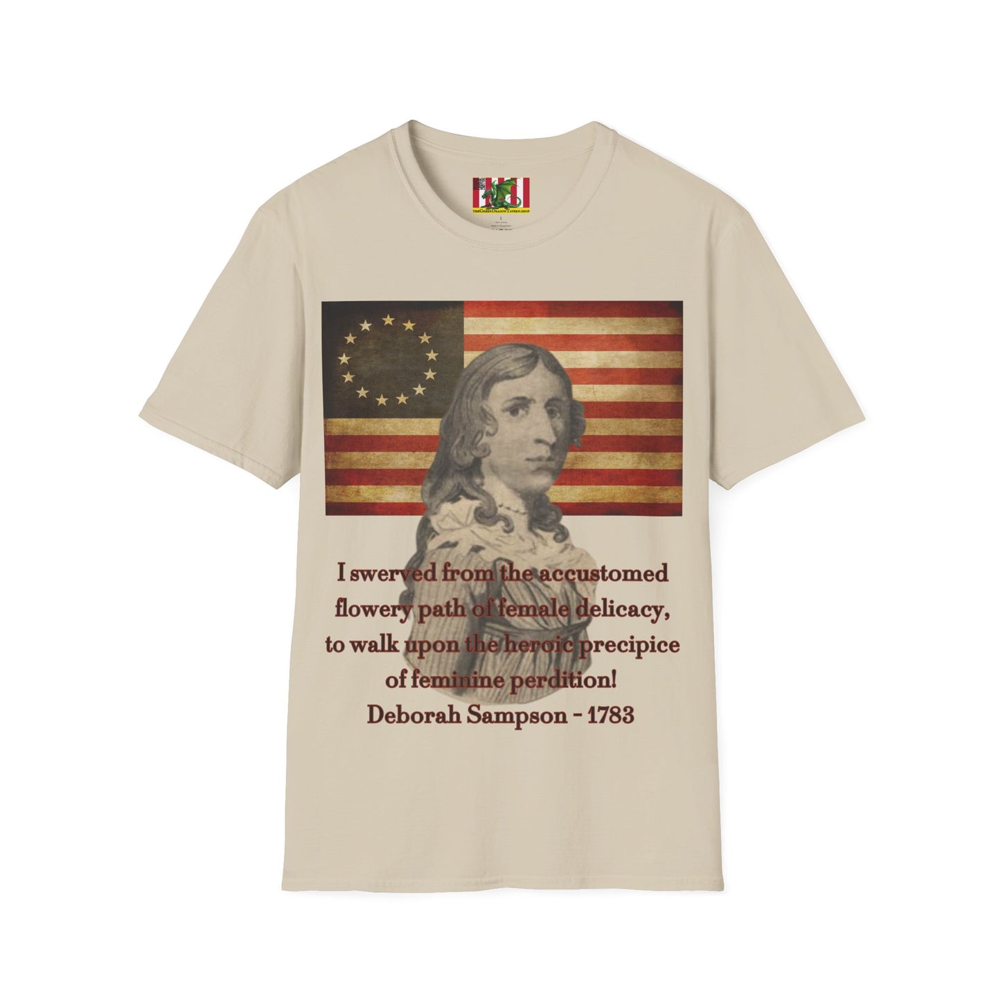 Deborah Sampson, America's Mulan Light colors Unisex T-Shirt by theGreenDragonTavern.shop