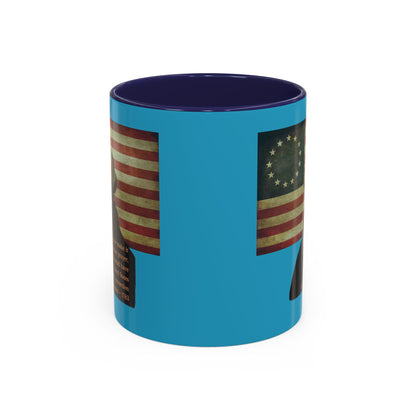 Washington's Earnest Prayer Turquoise Accent Mug by theGreenDragonTavern.shop