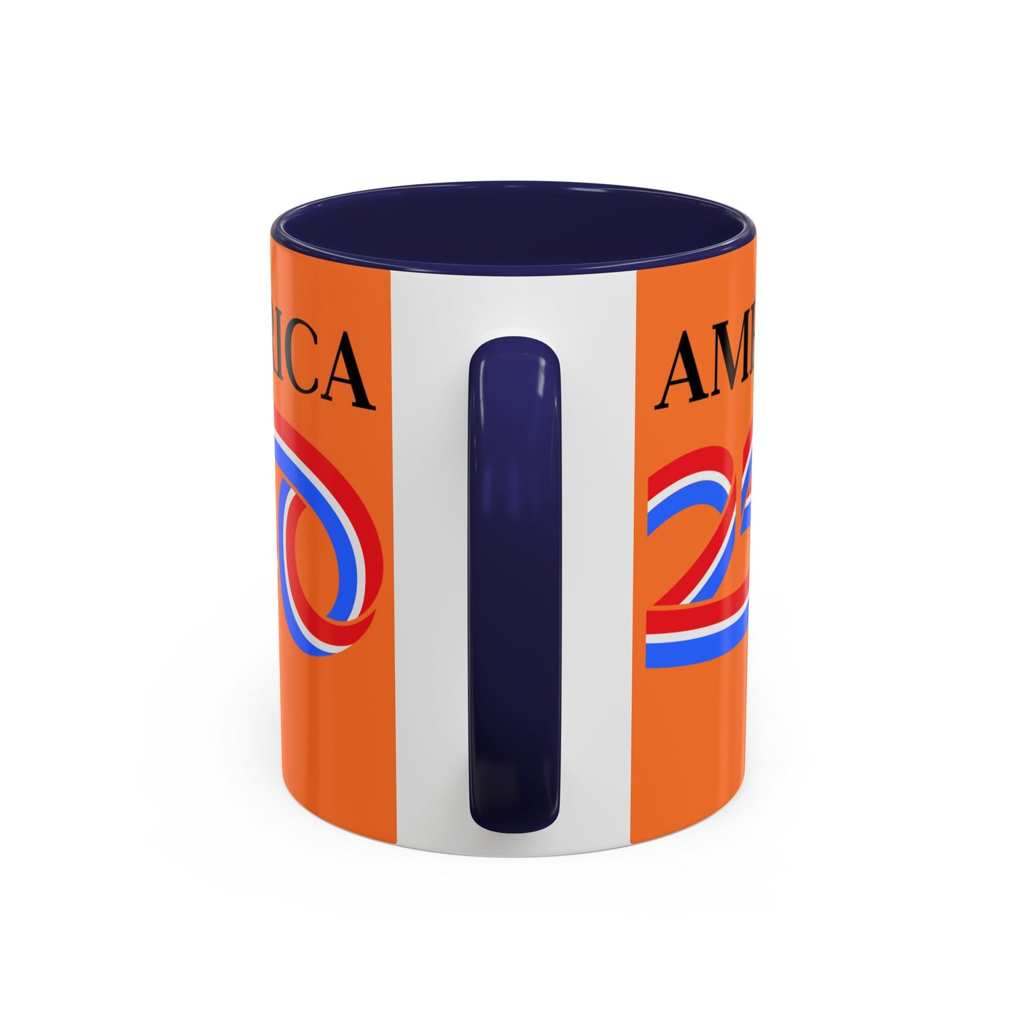 America 250 Orange Accent Mug by theGreenDragonTavern.shop