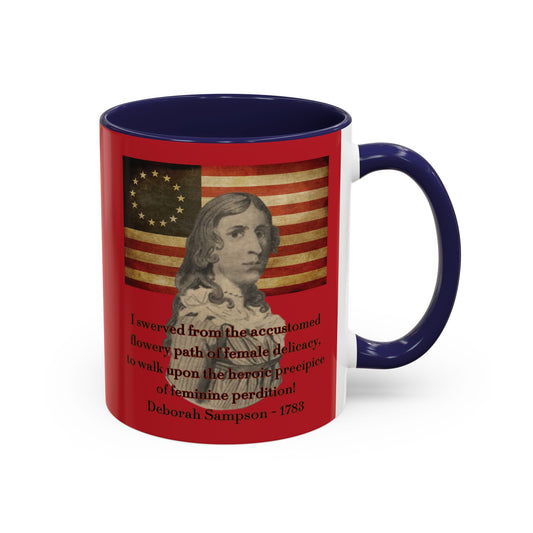 Deborah Sampson, America's Mulan Red Accent Mug by theGreenDragonTavern.shop