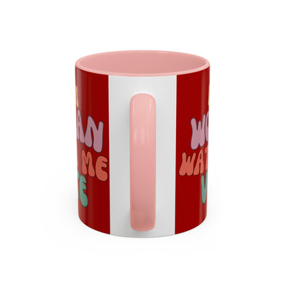 I Am Woman Watch Me Vote Red Accent Mug by theGreenDragonTavern.shop
