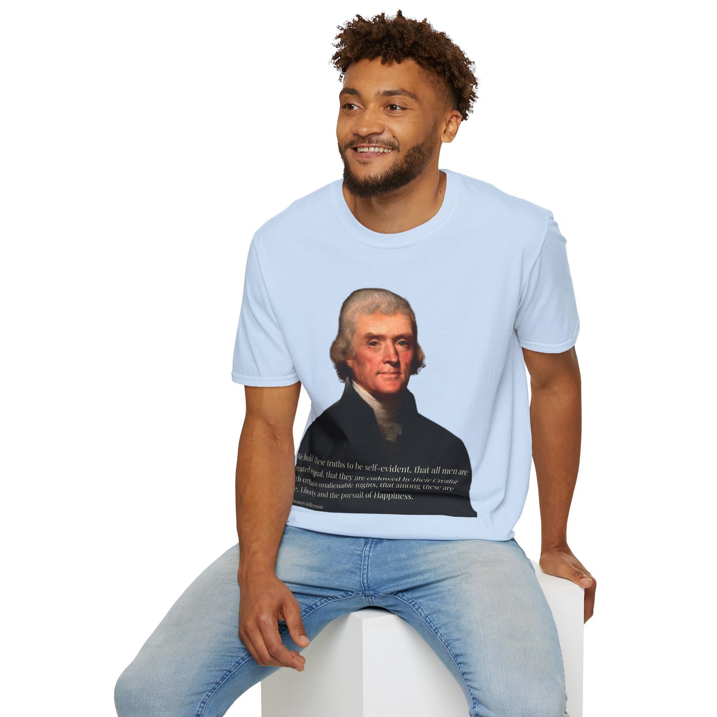 We hold these truths to be self-evident Light colors Unisex T-Shirt by theGreenDragonTavern.shop