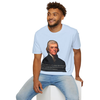 We hold these truths to be self-evident Light colors Unisex T-Shirt by theGreenDragonTavern.shop