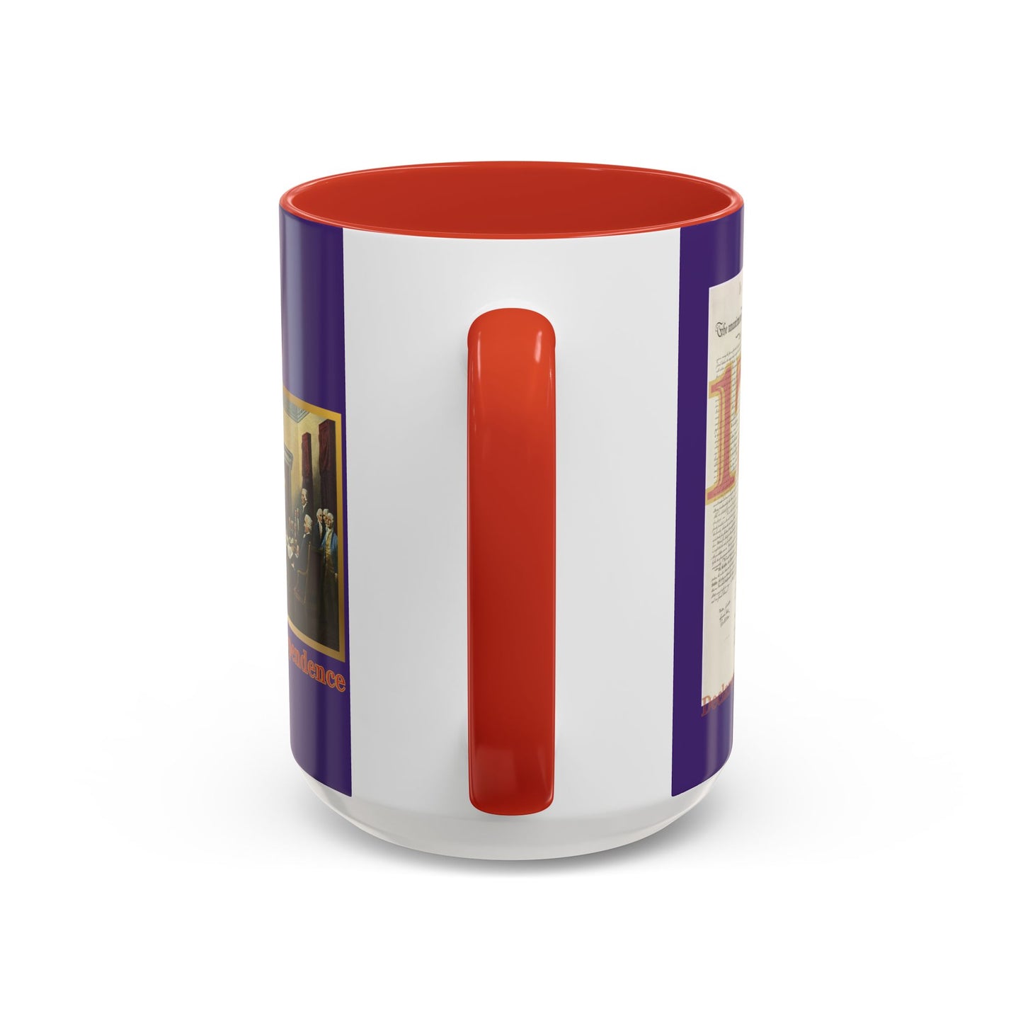 Declaration of Independence Dark Purple Accent Mug by theGreenDragonTavern.shop