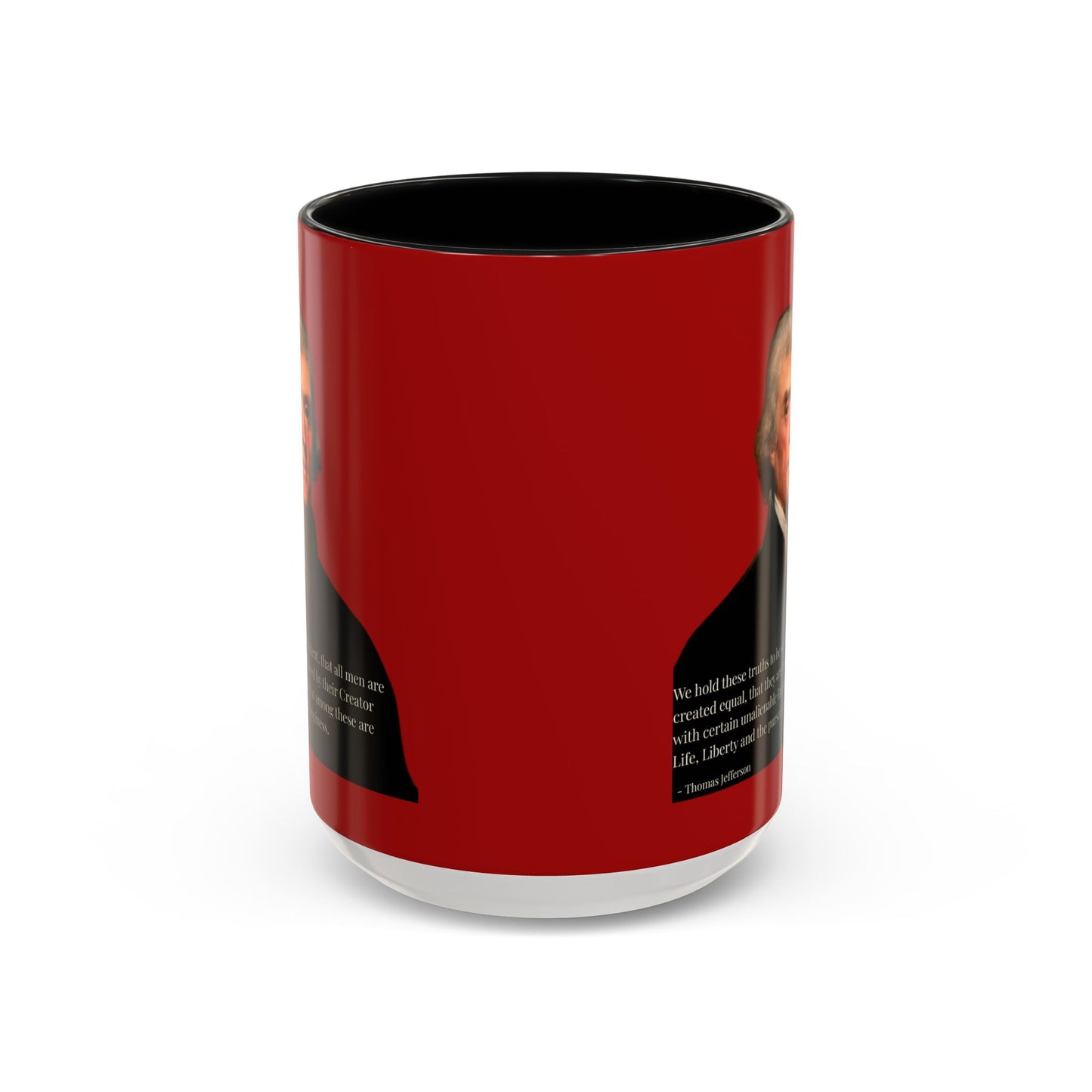 We hold these truths to be self-evident Red Accent Mug by theGreenDragonTavern.shop