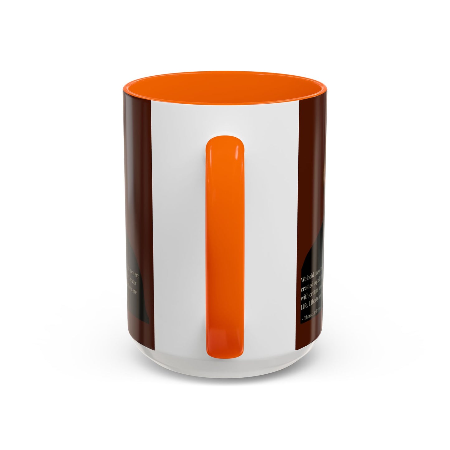 We hold these truths to be self-evident Brown Accent Mug by theGreenDragonTavern.shop