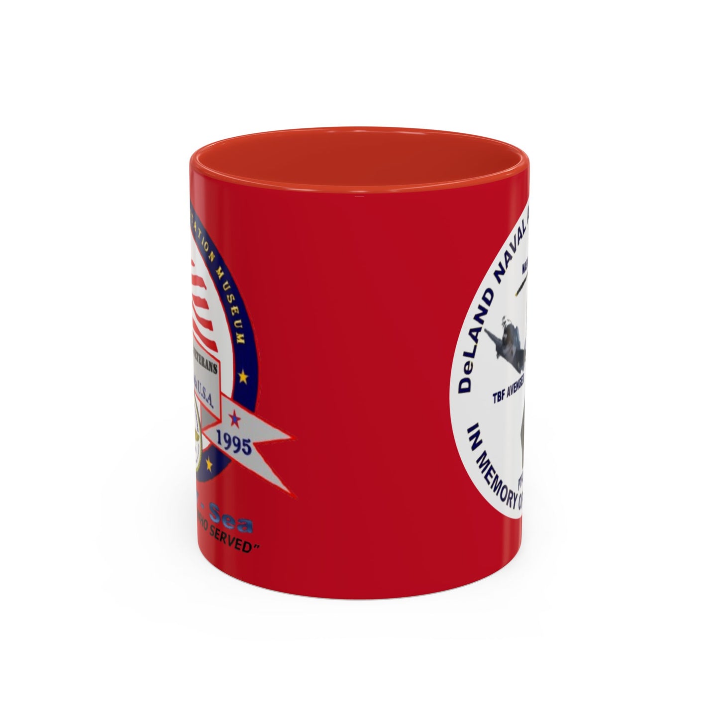 DNASM 2-sided, Founding & Student Art w/WhiteBG Red Accent Mug by theGreenDragonTavern.shop
