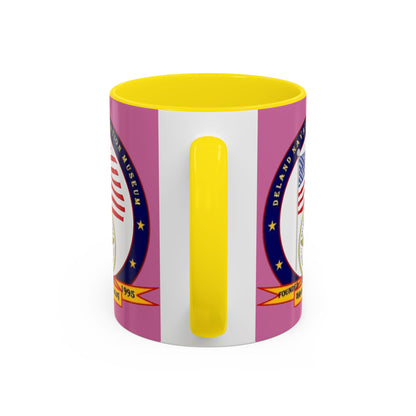 DeLand Naval Air Station Museum Pink Accent Mug by theGreenDragonTavern.shop