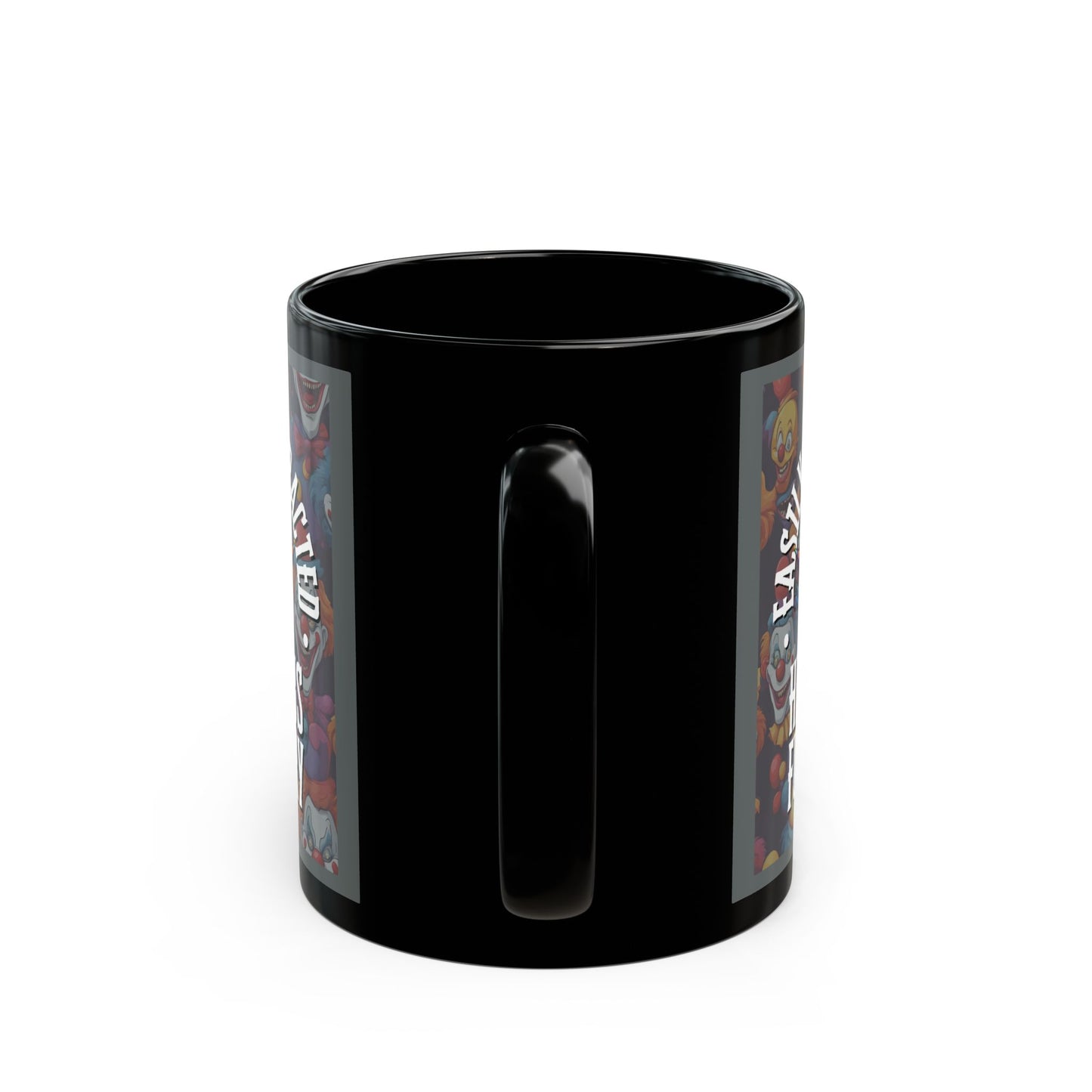 Easily Distracted by Heinous Fuckery Little Jinx Grey Mug by theGreenDragonTavern.shop