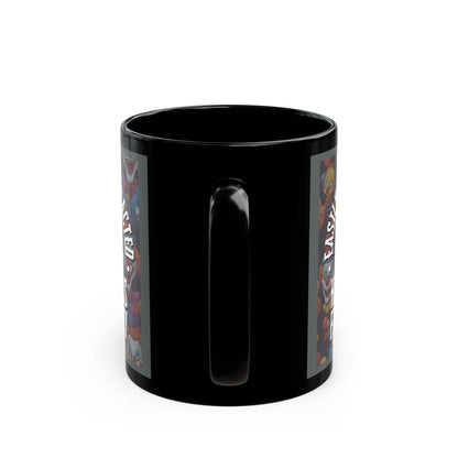 Easily Distracted by Heinous Fuckery Little Jinx Grey Mug by theGreenDragonTavern.shop