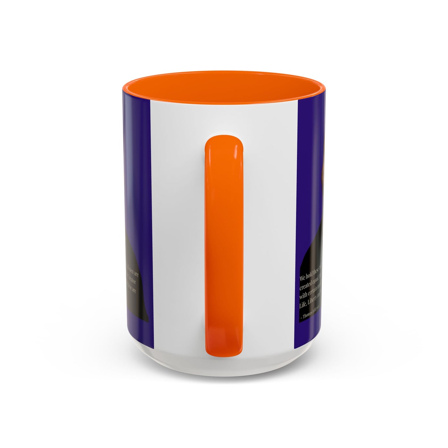 We hold these truths to be self-evident Dark Purple Accent Mug by theGreenDragonTavern.shop