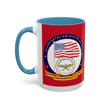 DeLand Naval Air Station Museum Red Accent Mug by theGreenDragonTavern.shop