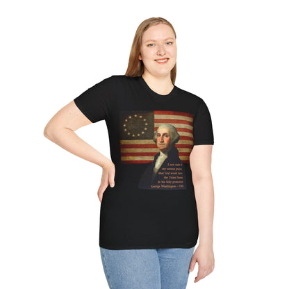 Washington's Earnest Prayer Dark colors Unisex T-Shirt by theGreenDragonTavern.shop