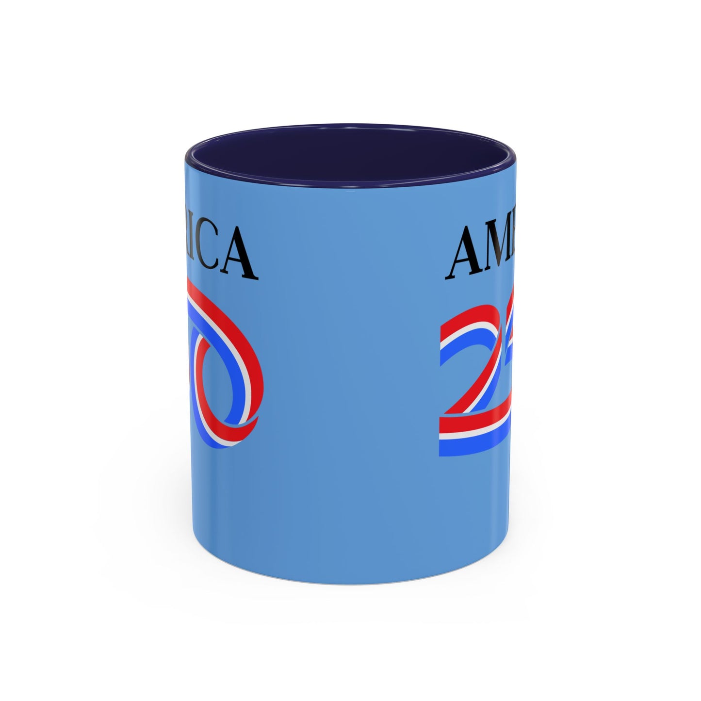 America 250 Light Blue Accent Mug by theGreenDragonTavern.shop