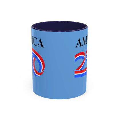 America 250 Light Blue Accent Mug by theGreenDragonTavern.shop