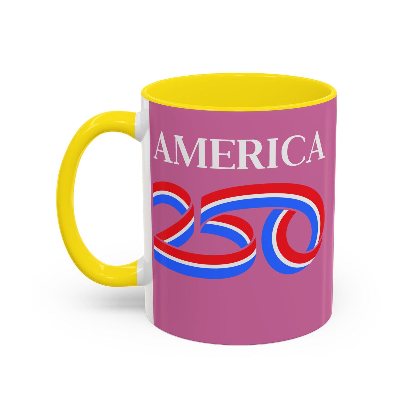 America 250 Pink Accent Mug by theGreenDragonTavern.shop