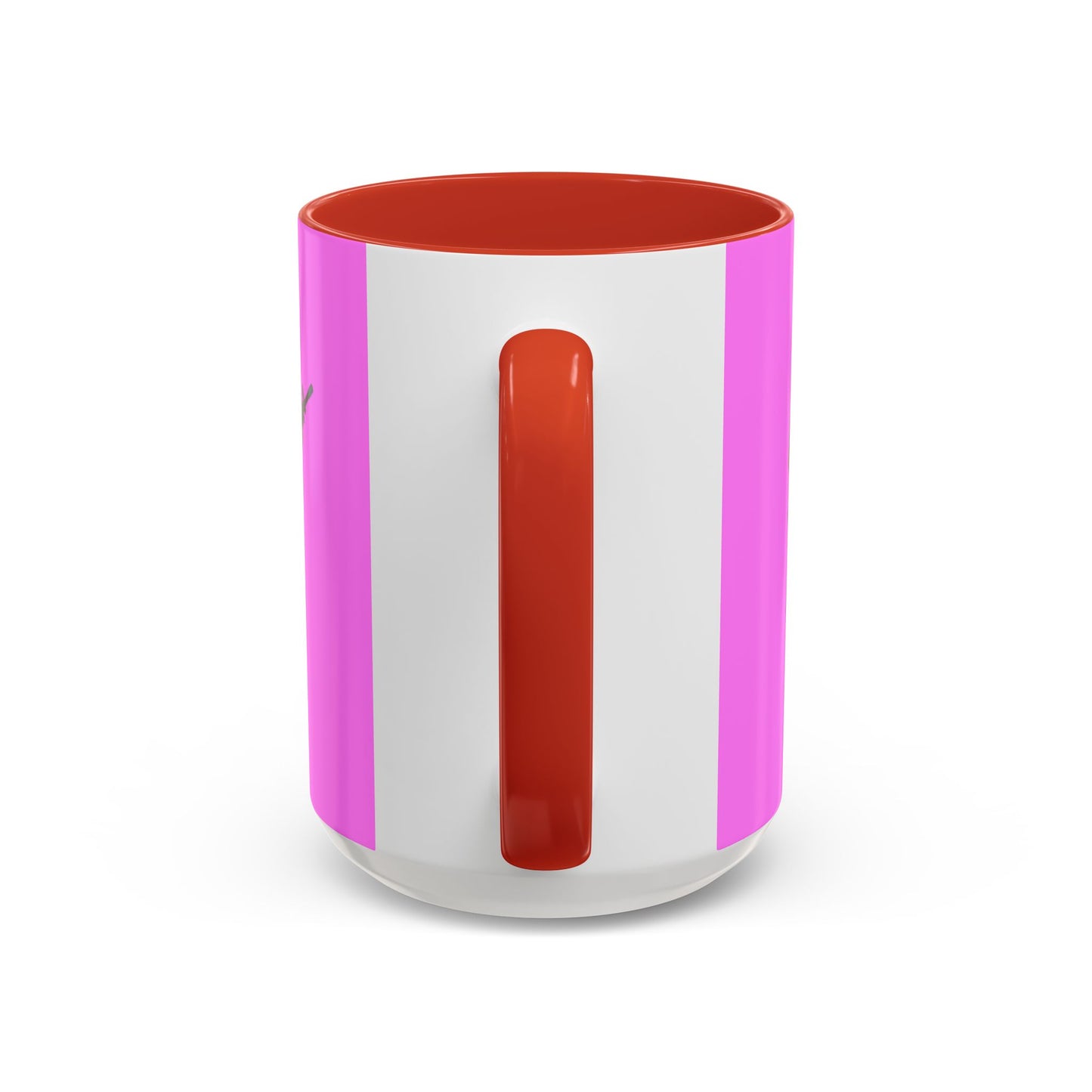 Hula Girl Packin' Heat Pink Accent Mug by theGreenDragonTavern.shop