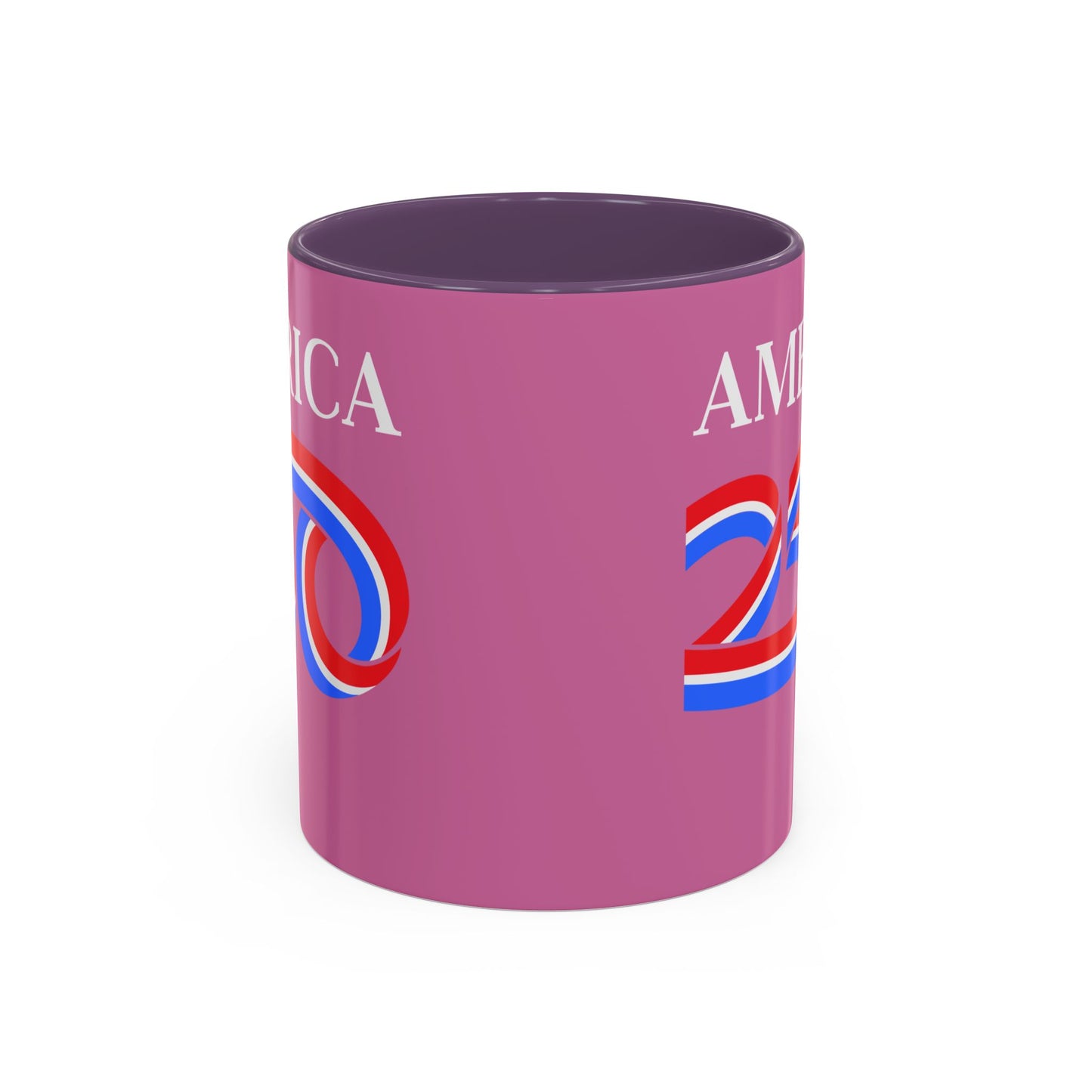 America 250 Pink Accent Mug by theGreenDragonTavern.shop