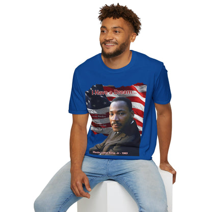 "I Have a Dream" MLKJr Dark colors Unisex T-Shirt by theGreenDragonTavern.shop