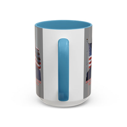 Charlie Kirk, Healthy Debate Grey Accent Mug by theGreenDragonTavern.shop