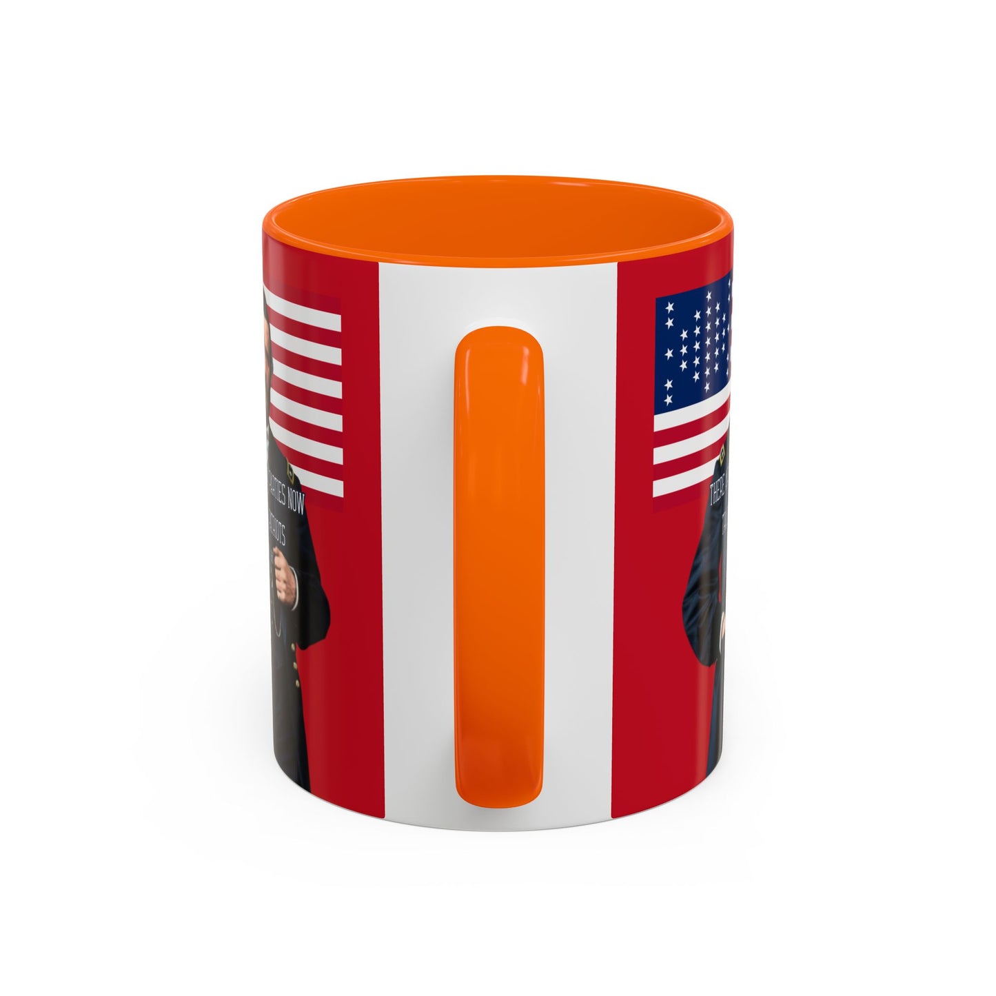"Traitors and Patriots" Ulysses Grant Red Accent Mug by theGreenDragonTavern.shop