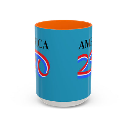 America 250 Turquoise Accent Mug by theGreenDragonTavern.shop