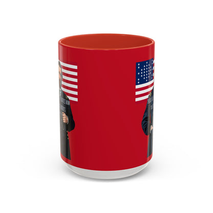 "Traitors and Patriots" Ulysses Grant Red Accent Mug by theGreenDragonTavern.shop
