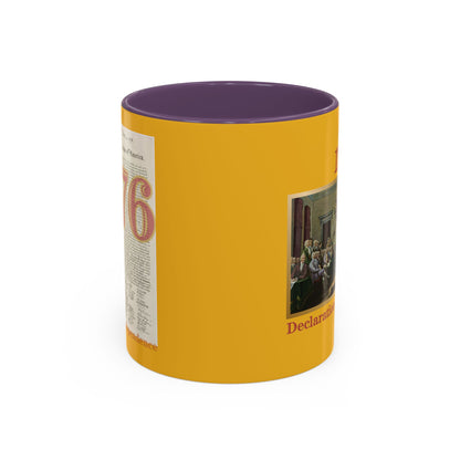 Declaration of Independence Yellow Accent Mug by theGreenDragonTavern.shop