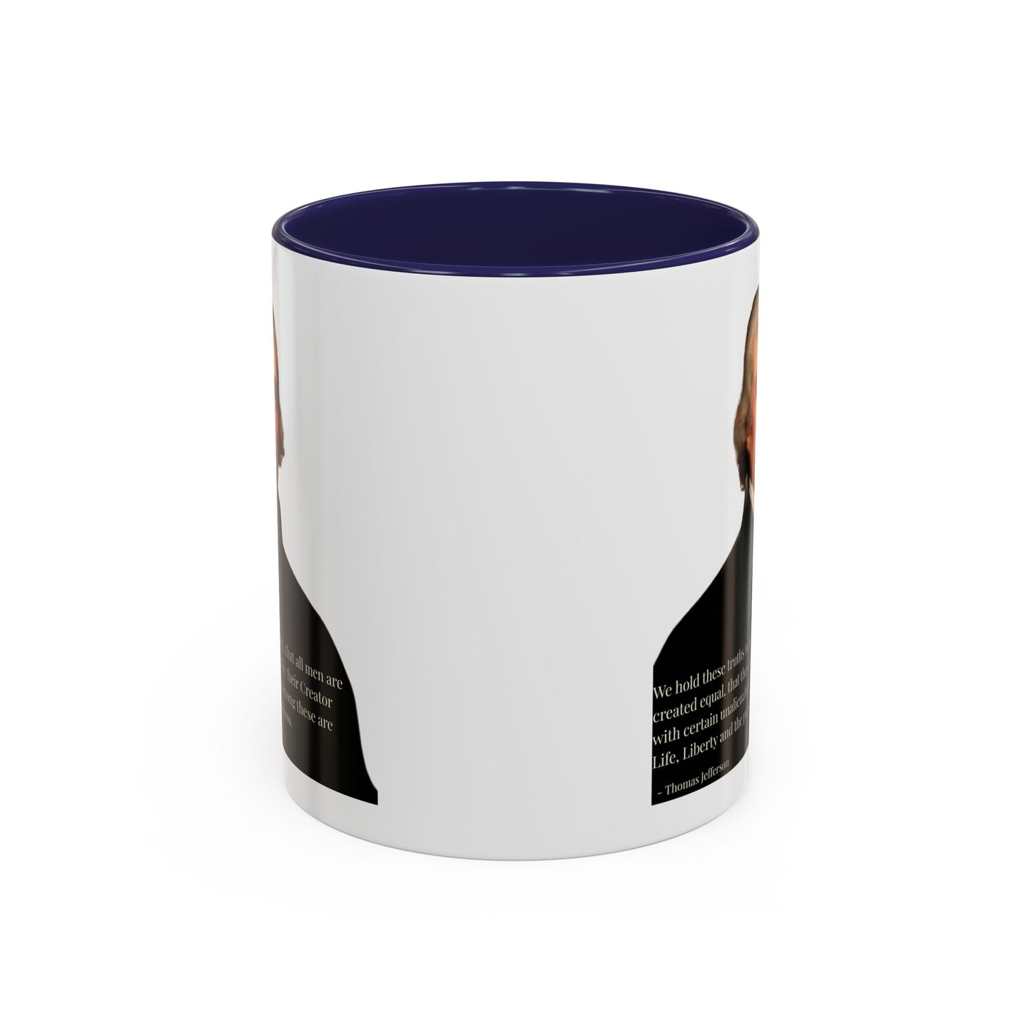 We hold these truths to be self-evident White Accent Mug by theGreenDragonTavern.shop