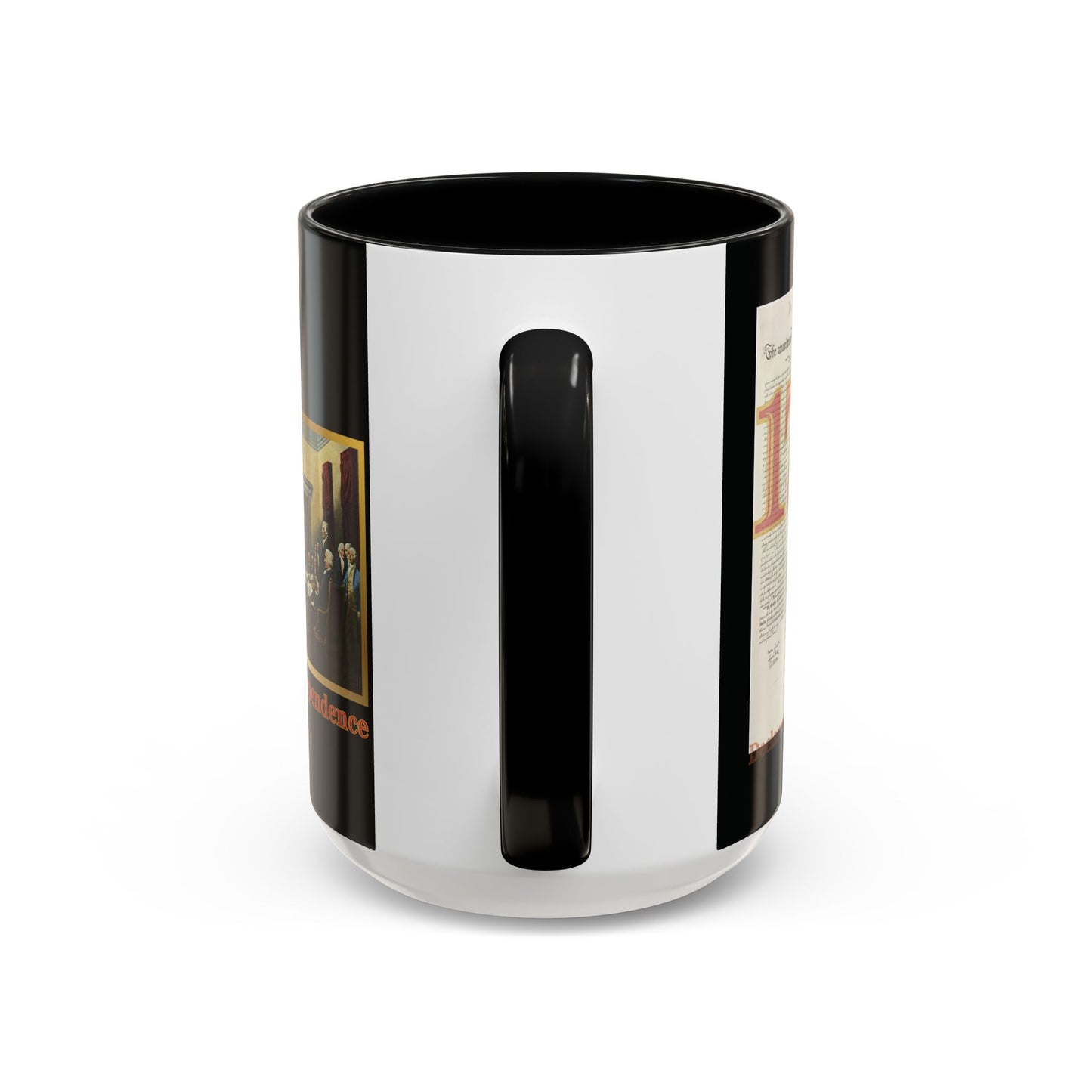 Declaration of Independence Black Accent Mug by theGreenDragonTavern.shop