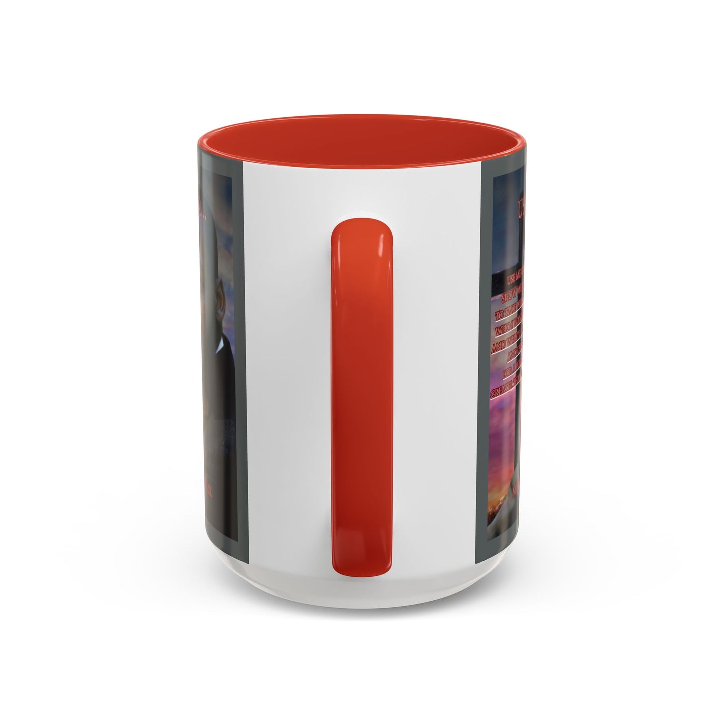 Use Me God, MLK Jr Grey Accent Mug by theGreenDragonTavern.shop