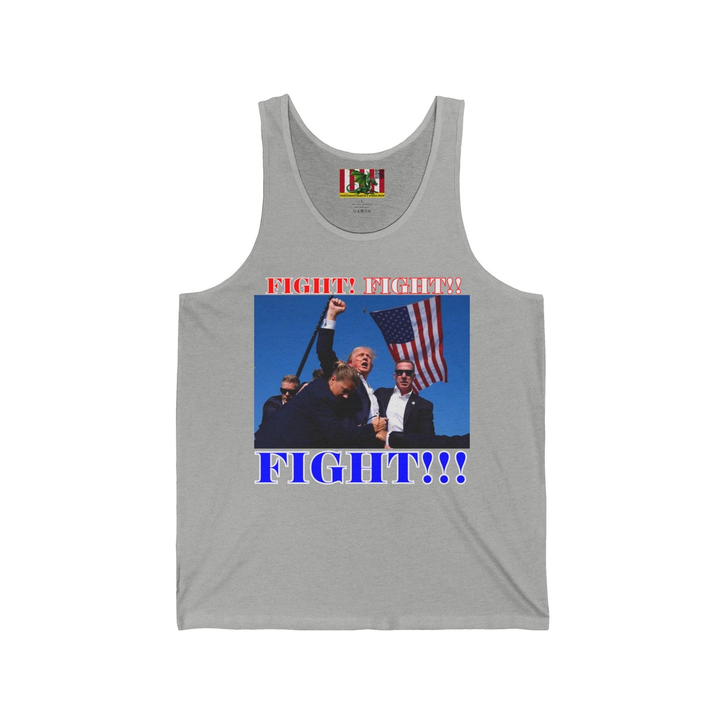 FIGHT! FIGHT!! FIGHT!!! Unisex Jersey Tank Top by theGreenDragonTavern.shop