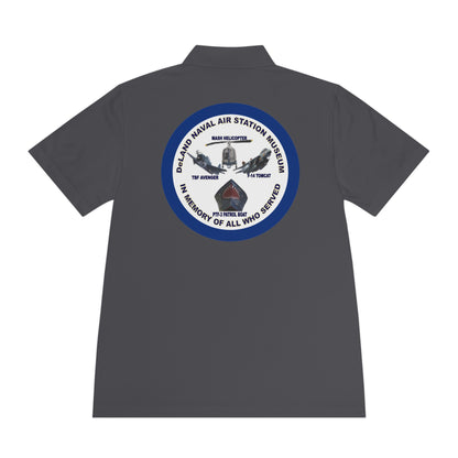 DNASM Student Art Navy Frame, 2-Sided Sport Polo Shirt by theGreenDragonTavern.shop