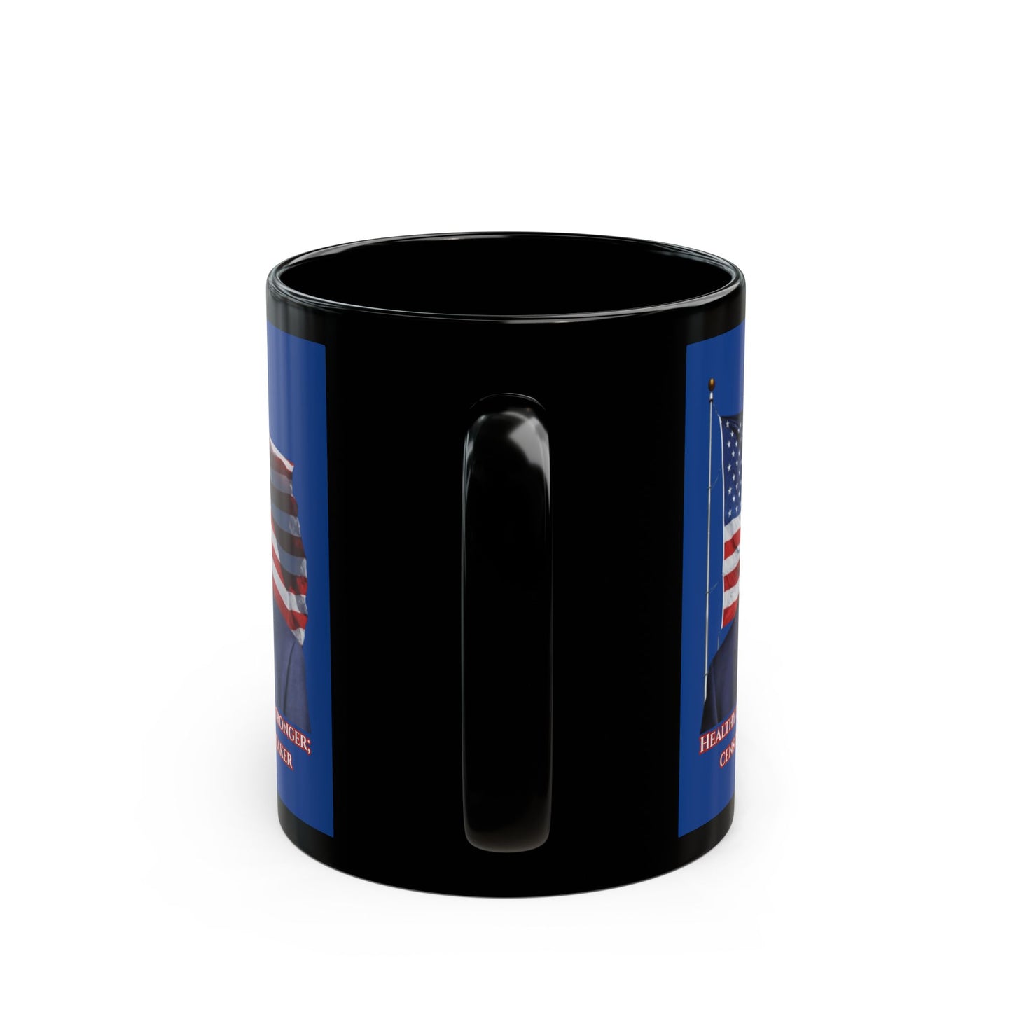 Charlie Kirk, Healthy Debate Blue Mug by theGreenDragonTavern.shop