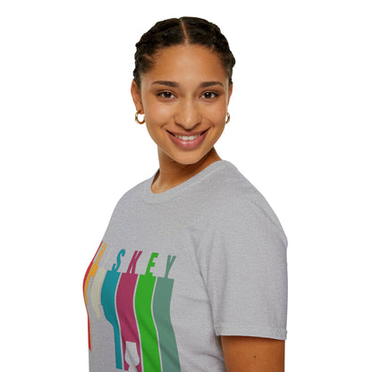 Whiskey spelled with an 'e' Light colors Unisex T-Shirt by theGreenDragonTavern.shop