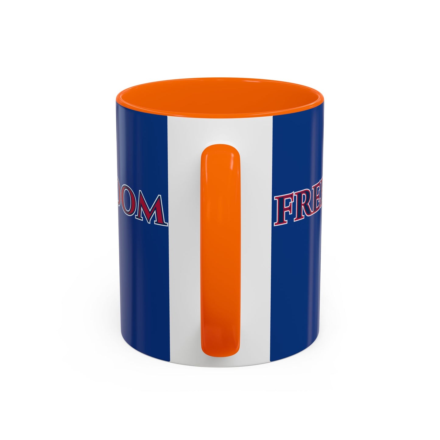 Freedom, Dark Blue Accent Mug by theGreenDragonTavern.shop