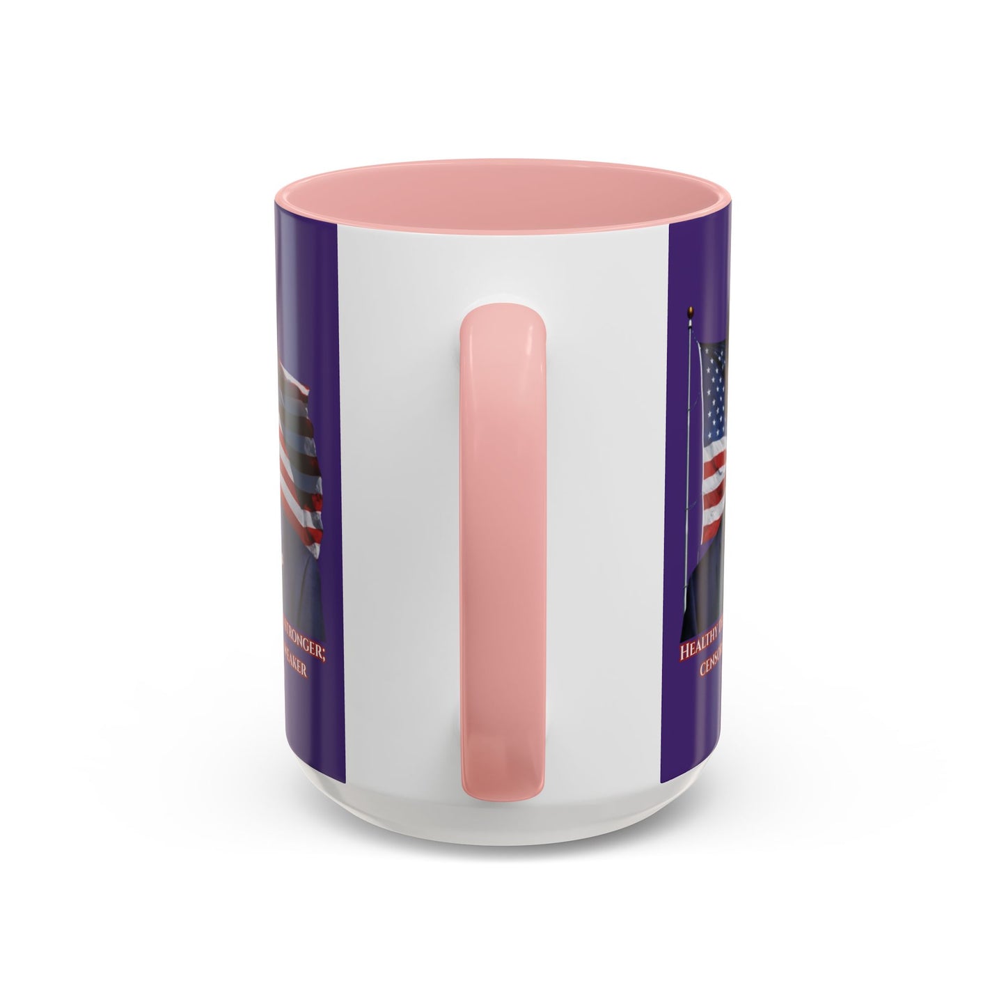 Charlie Kirk, Healthy Debate Purple Accent Mug by theGreenDragonTavern.shop