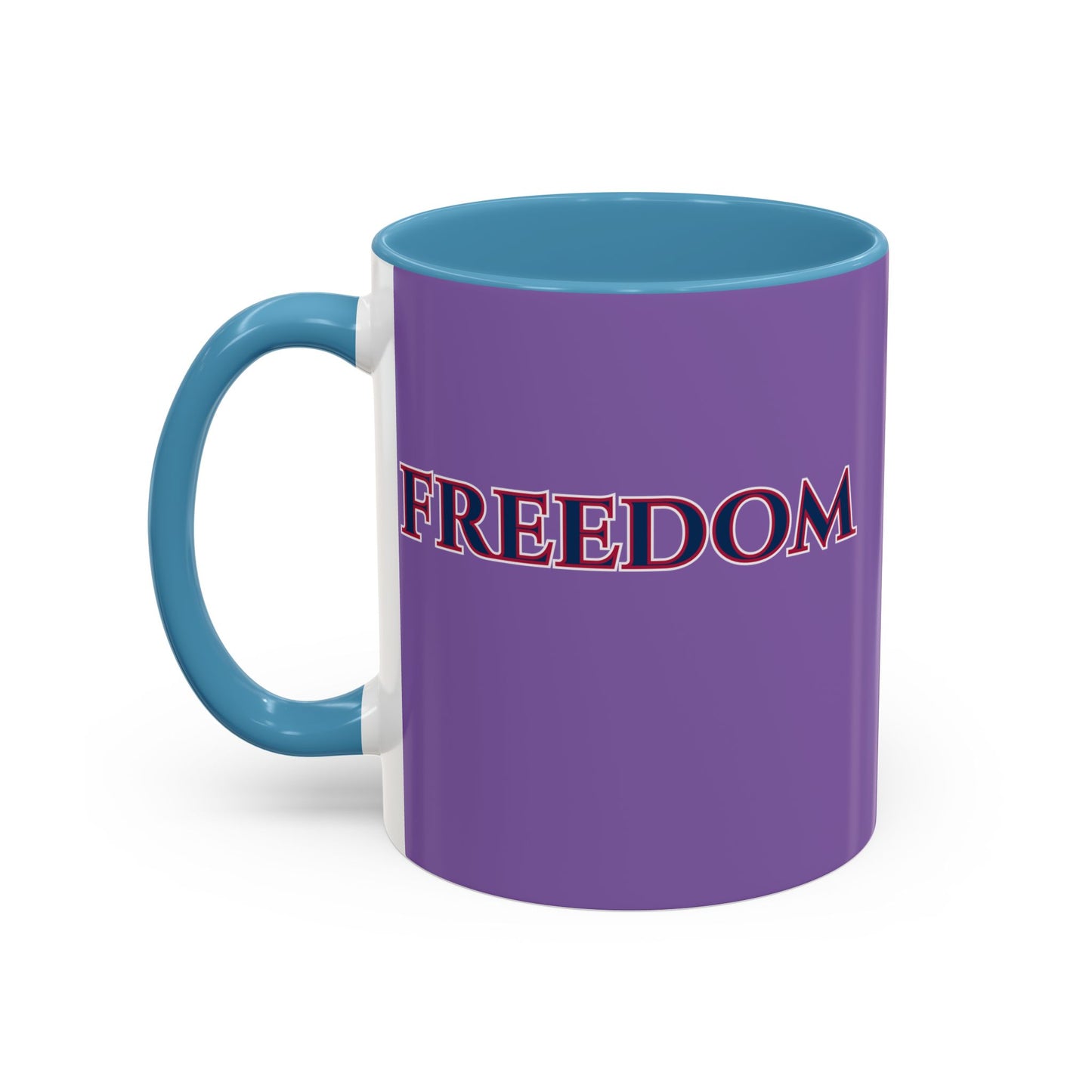 Freedom, Light Purple Accent Mug by theGreenDragonTavern.shop