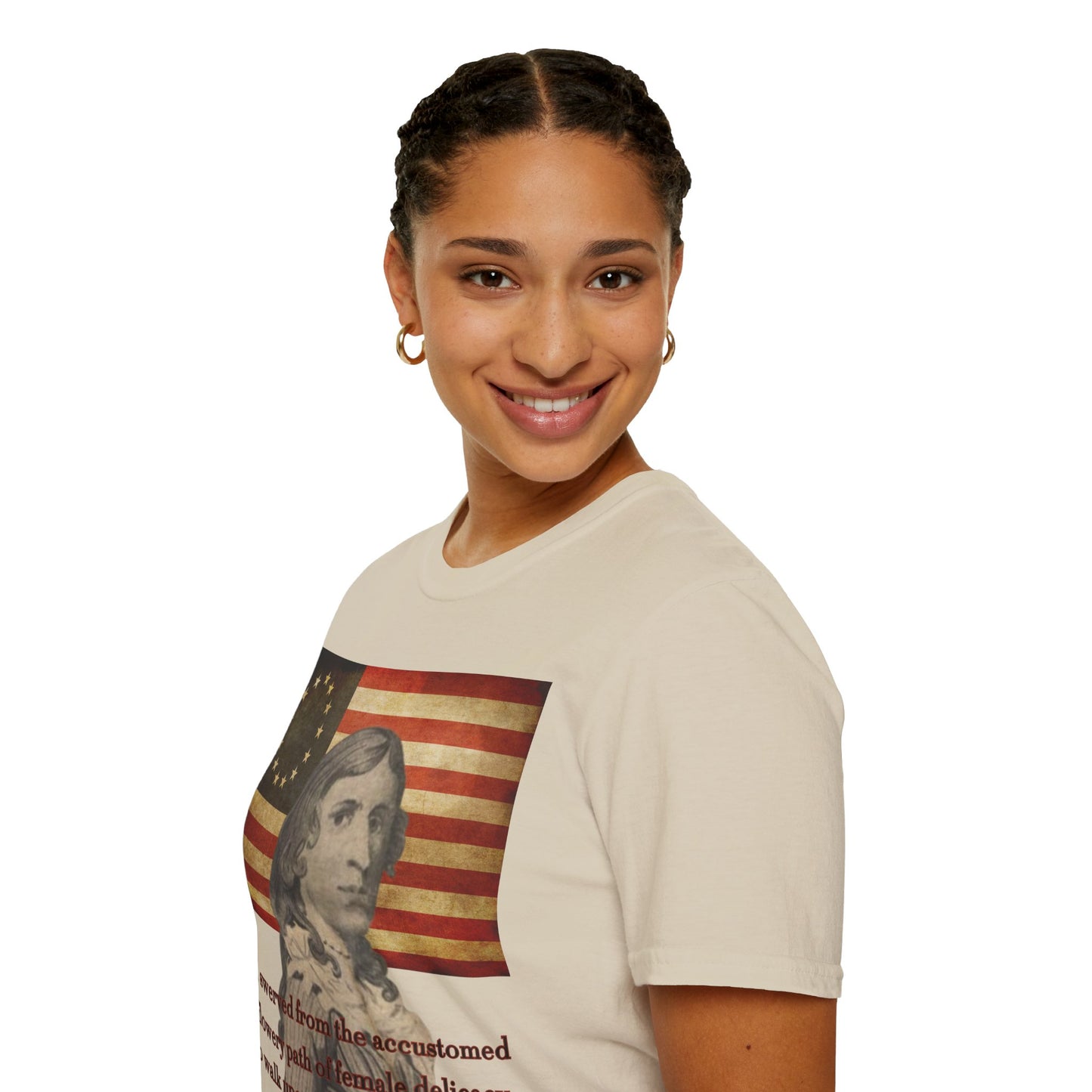 Deborah Sampson, America's Mulan Light colors Unisex T-Shirt by theGreenDragonTavern.shop