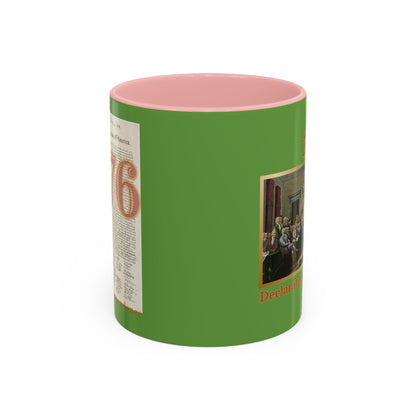 Declaration of Independence Green Accent Mug by theGreenDragonTavern.shop