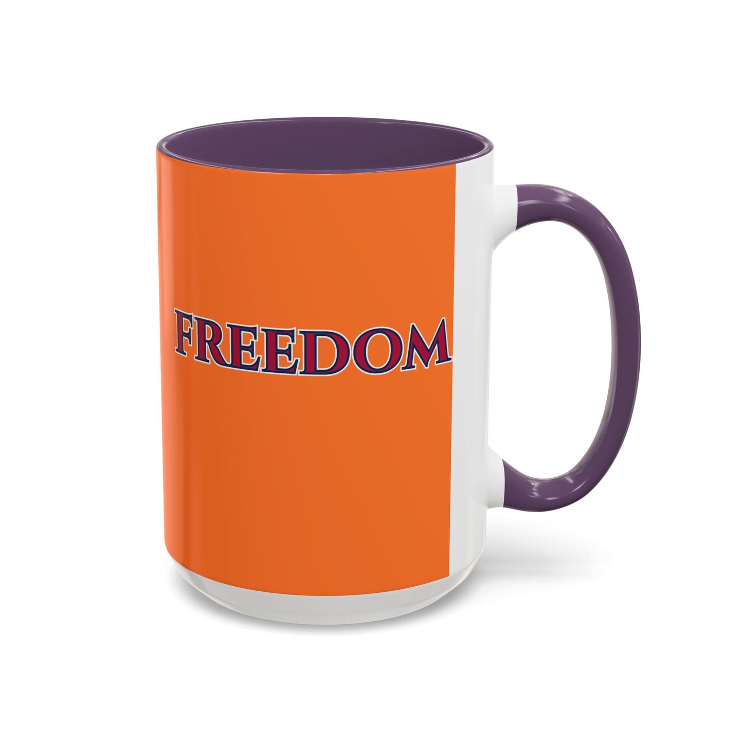 Freedom, Orange Accent Mug by theGreenDragonTavern.shop