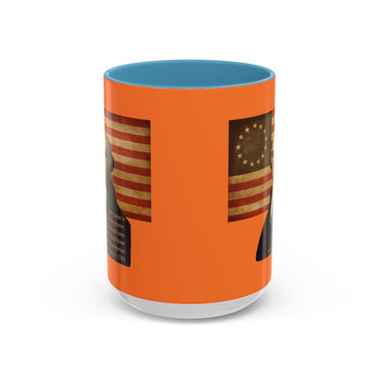Washington's Earnest Prayer Orange Accent Mug by theGreenDragonTavern.shop